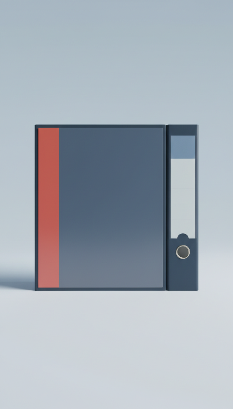 Technical Documentation Binder Tabbed Index