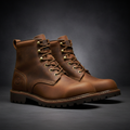 PERC steel-toe field boots studio product photo